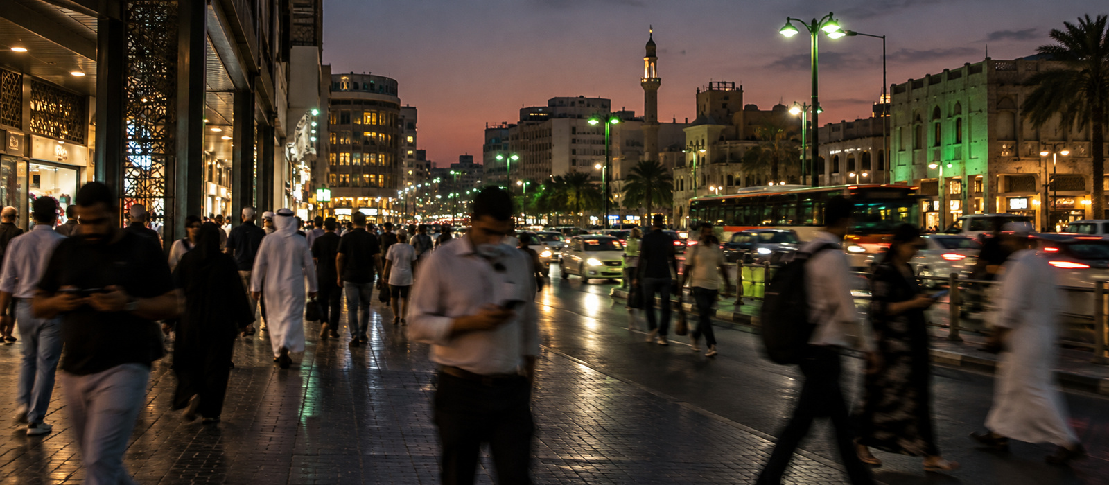Busy street in Deira